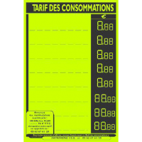 Affiche Tarif Conso